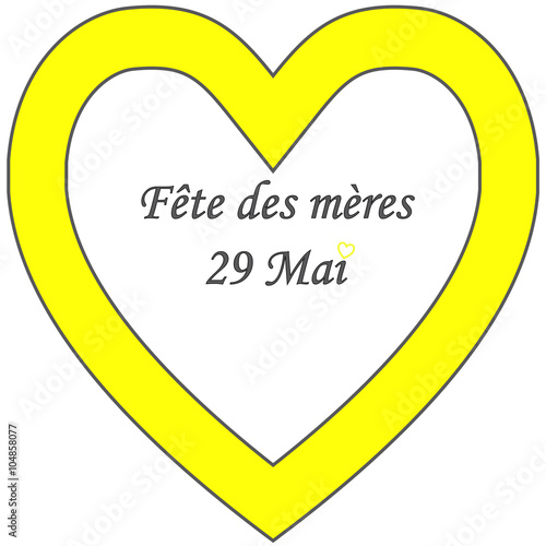 coeur fête des mère 29 mai: vive les maman