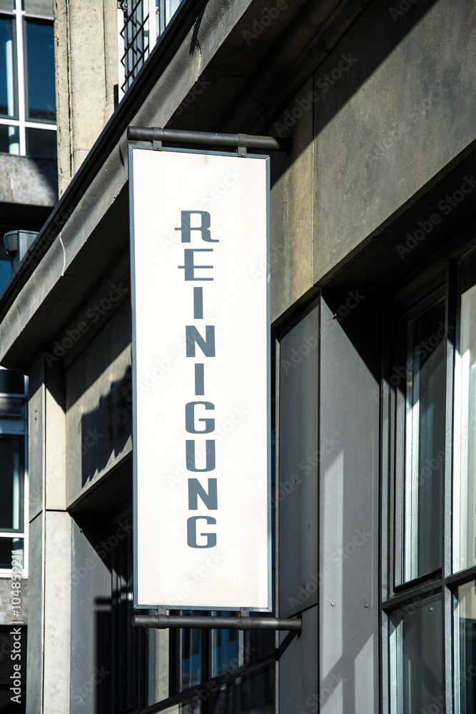 Fototapeta premium Schild 73_Reinigung