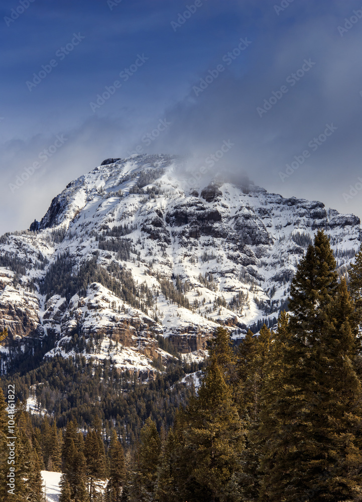 Giant Yellowstone National Park Peak.