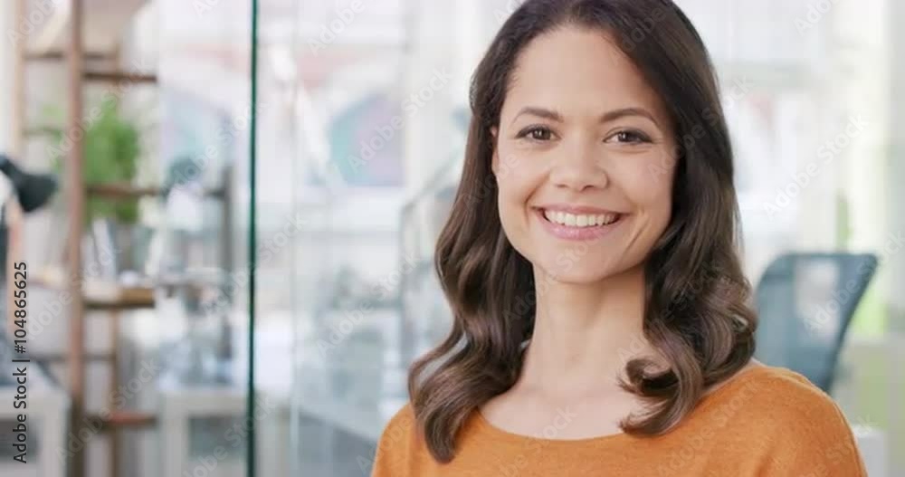 Portrait of successful Businesswoman entrepreneur at busy office