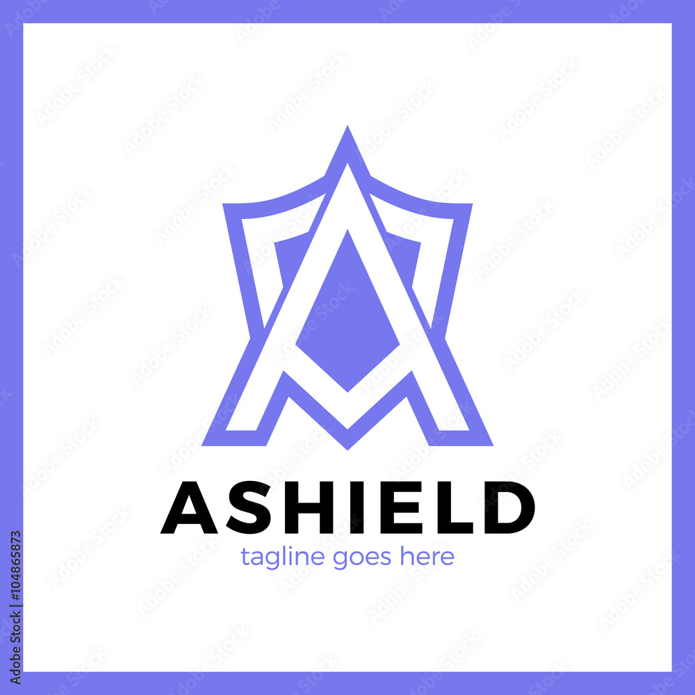 Letter A Shield Logo Letter A Shield Logo