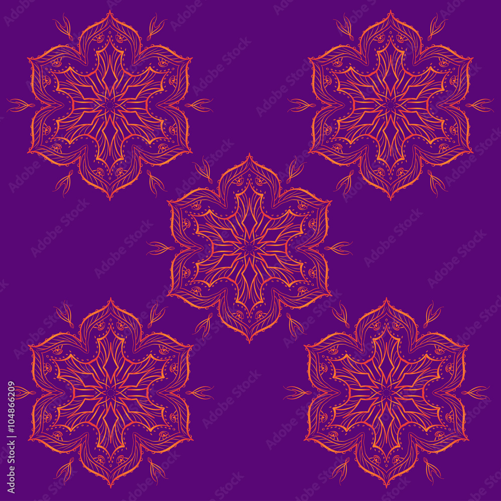 Hand drawn mandala abstract circle ornament vector illustration Hand drawn mandala abstract circle ornament vector illustration