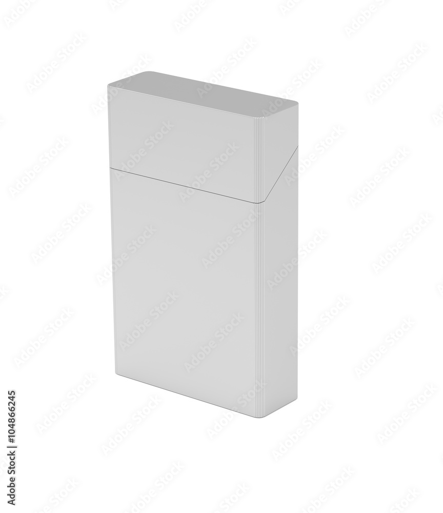 pack of cigarettes with rounded corners on white background pack of cigarettes with rounded corners on white background