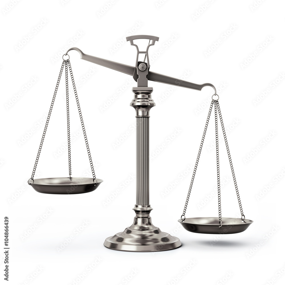 Silver scales - left up and right down - front view