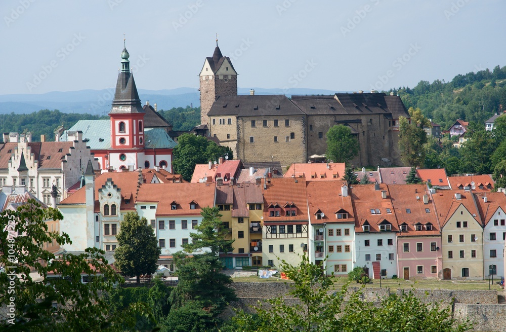 Medieval castle and city Loket in the west Bohemia, Czech republic