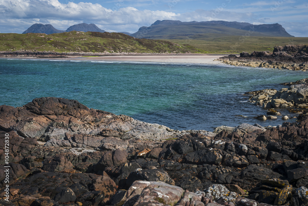 Achnahaird bay and view of Coigach mountains