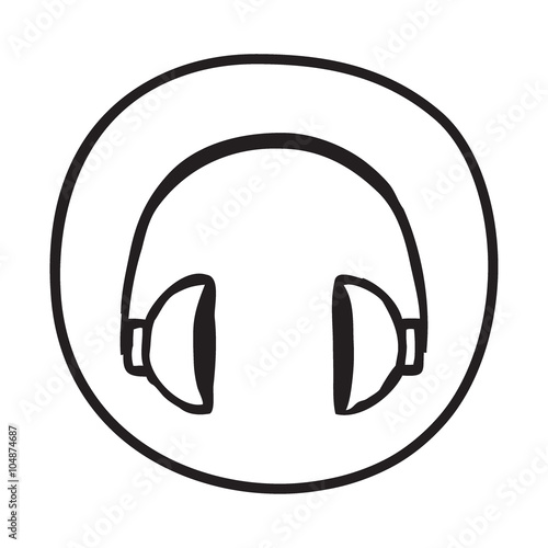 Doodle Headphones icon.