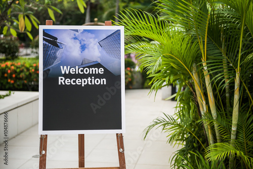 Welcome receptin sign