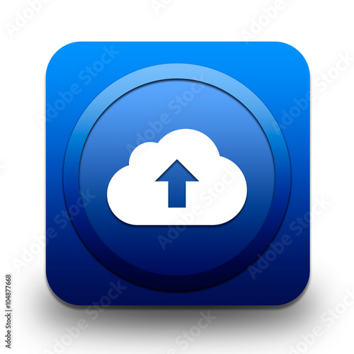 icône internet cloud upload