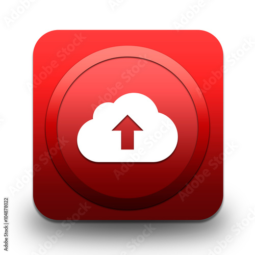 icône internet cloud upload