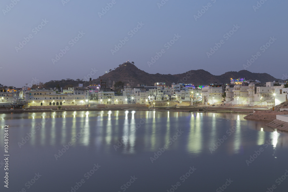 Pushkar city in Rajasthan state of India