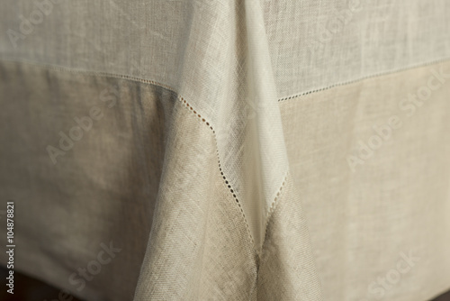 Tablecloth with Focus on Seams