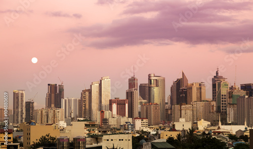 Sunset in Manila photo