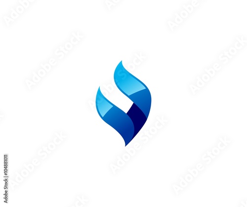 Blue flame logo