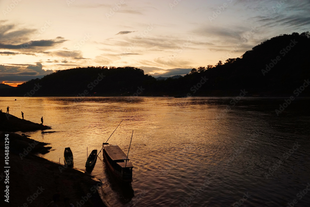 Sunset of Mekong River
