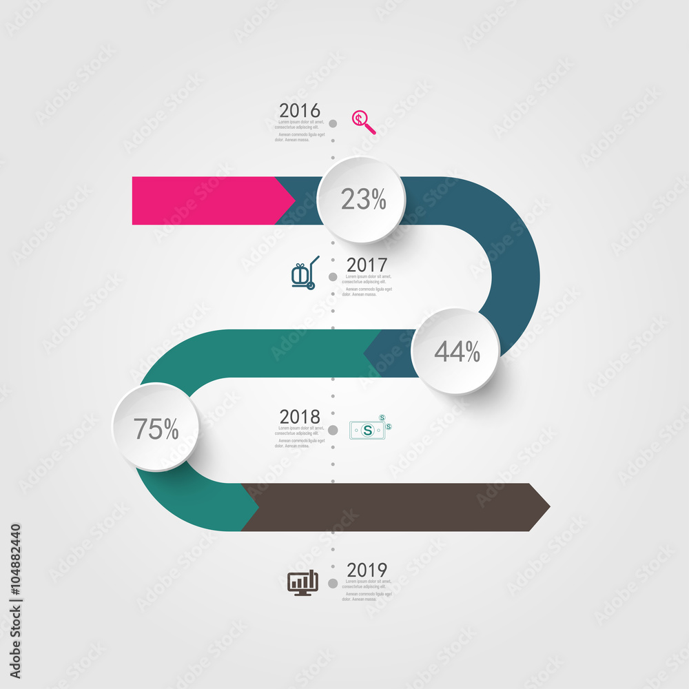 Time line infographic and icons vector design template. Time line infographic and icons vector design template.