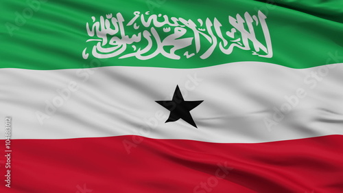 SomaliLand (Somalia) Flag Close Up Realistic Animation Seamless Loop - 10 Seconds Long photo