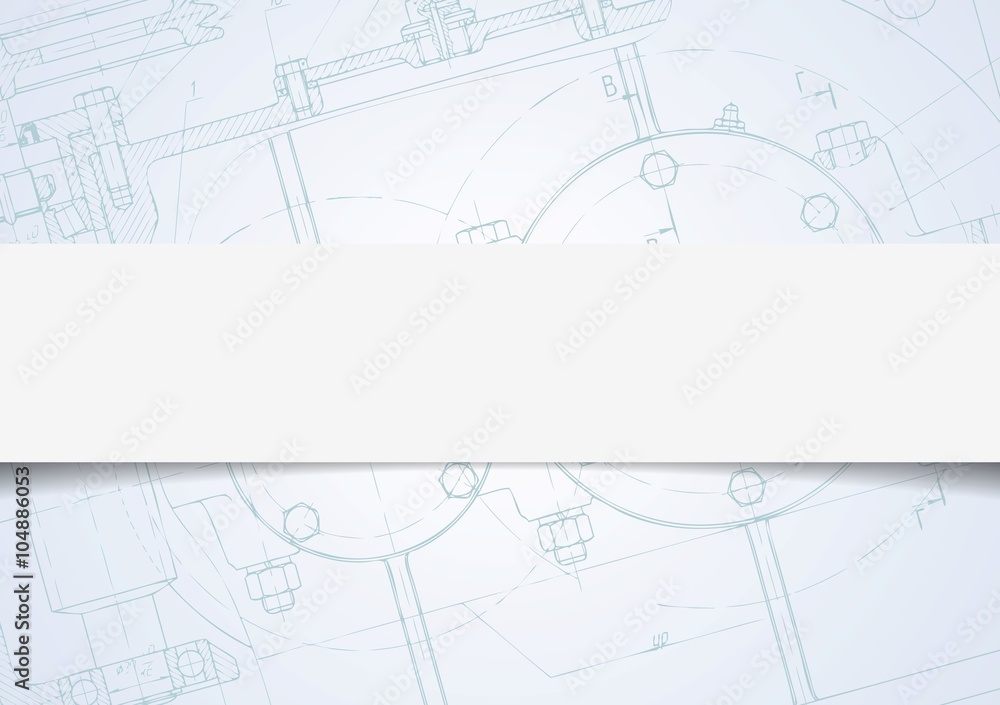 Abstract tech drawing vector background Abstract tech drawing vector background