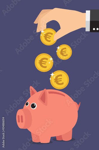 Piggy bank euro