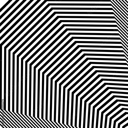 Abstract geometric pattern with angular lines radiating from the