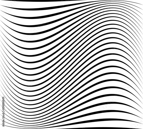 Abstract pattern / texture with wavy, billowy lines