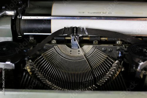 retro typewriter letter