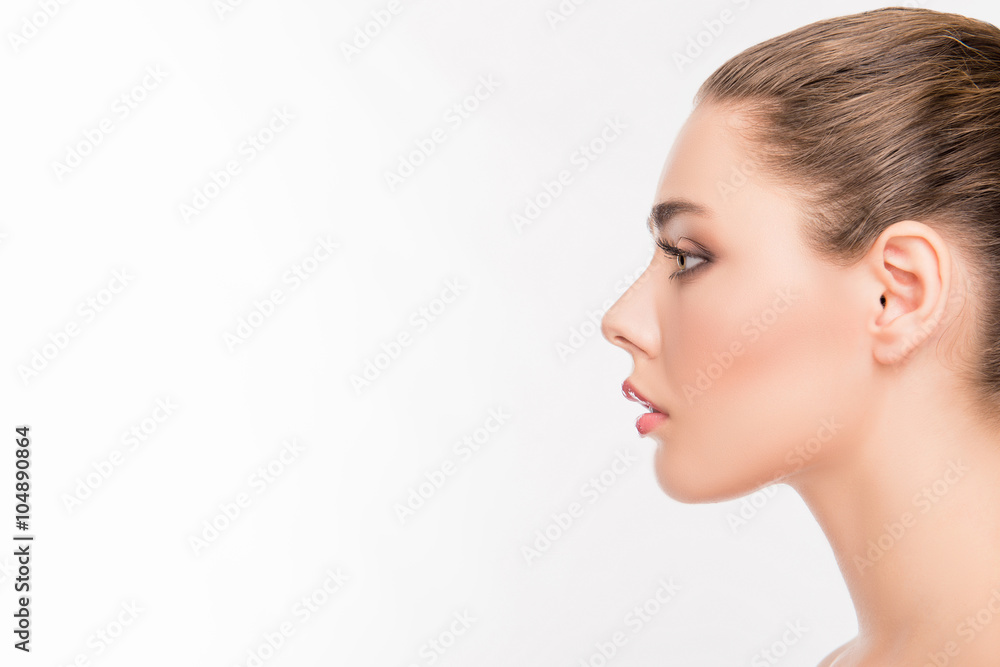 Side View Of A Womans Head High-Res Stock Photo - Getty Images