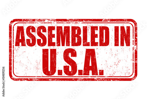 Assembled in USA stamp