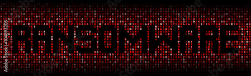 Wallpaper Mural Ransomware text on hex code illustration Torontodigital.ca
