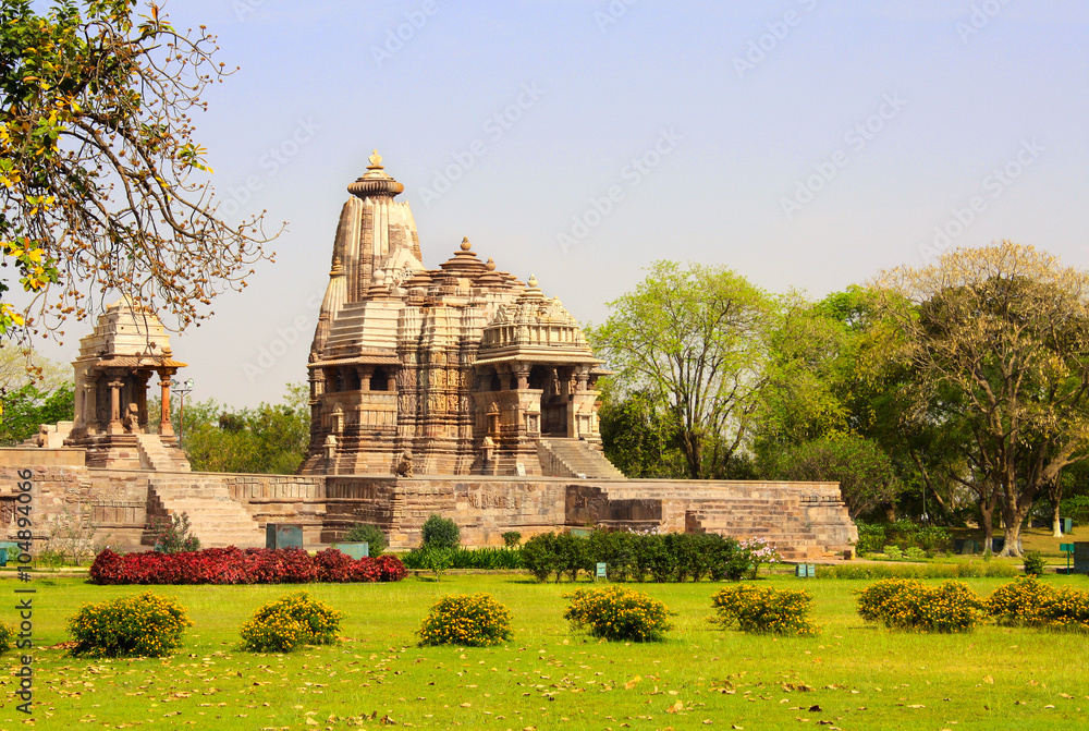 Ancient temple, Western Temples in Khajuraho, India.