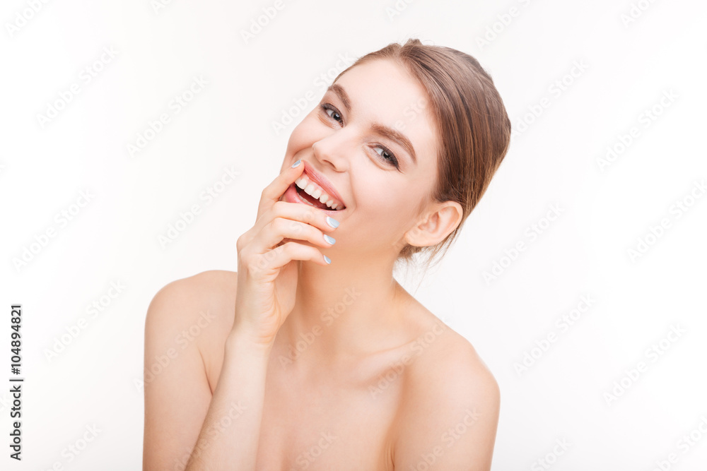 Smiling woman looking at camera