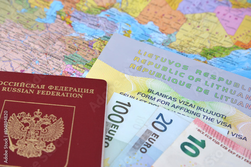 The Russian international passport, euro and the Lithuanian simp