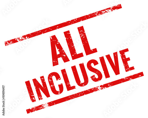 All inclusive stempel rot
