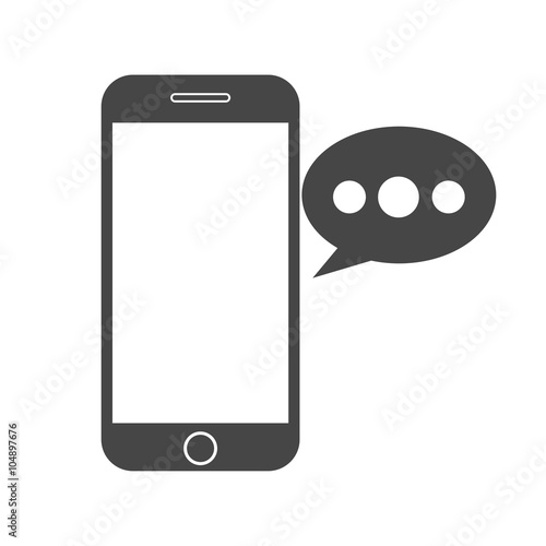 Smart phone, Voice message icon