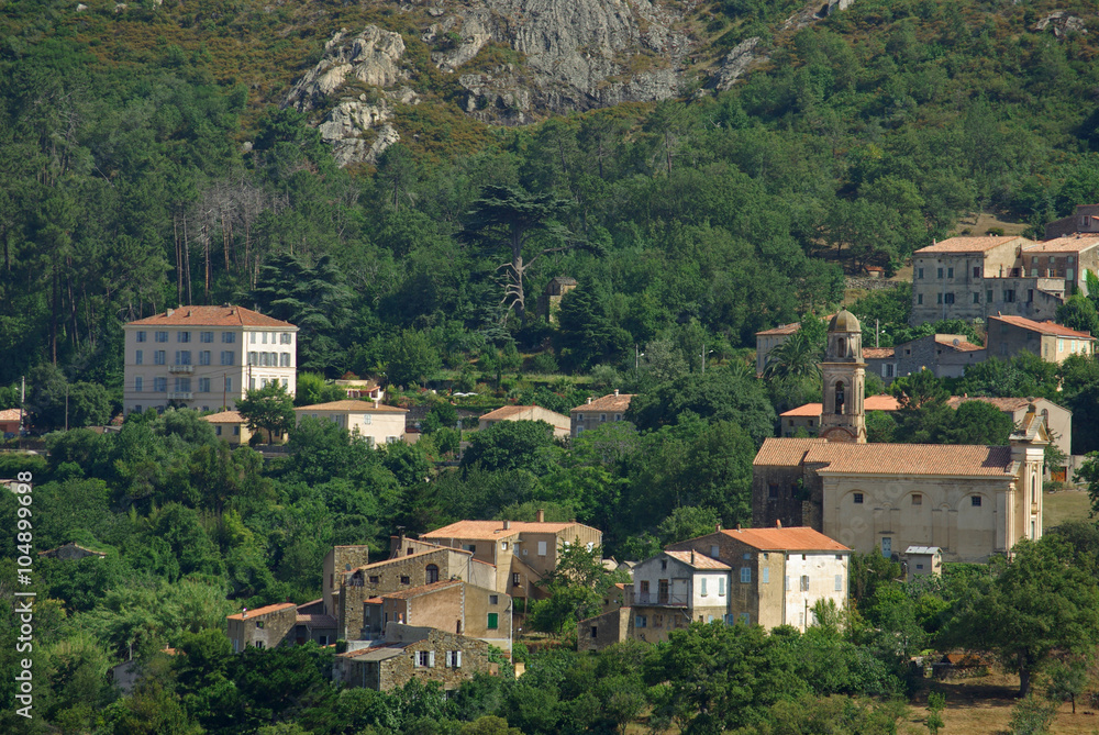 Corse, village de Feliceto en Balagne