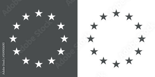 Icono plano estrellas de Union Europea #1