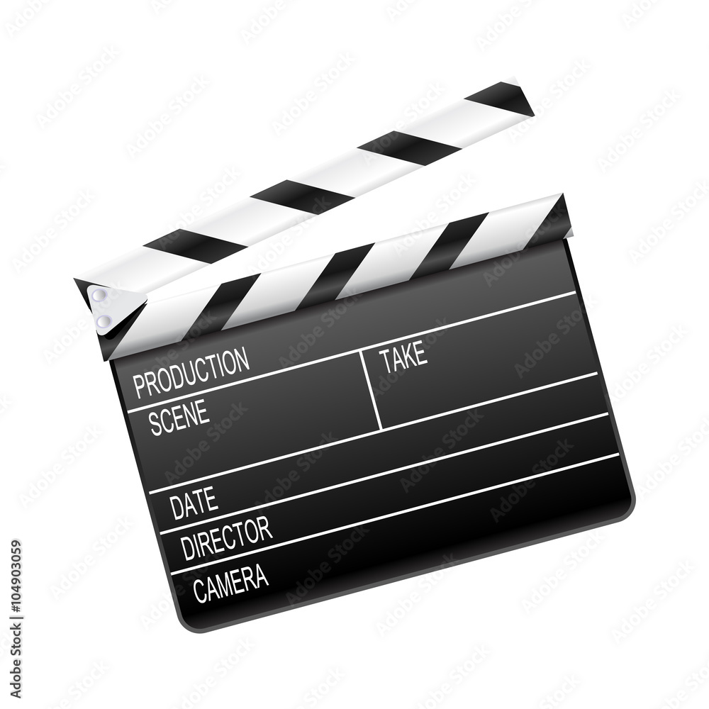 Obraz premium movie clapper board
