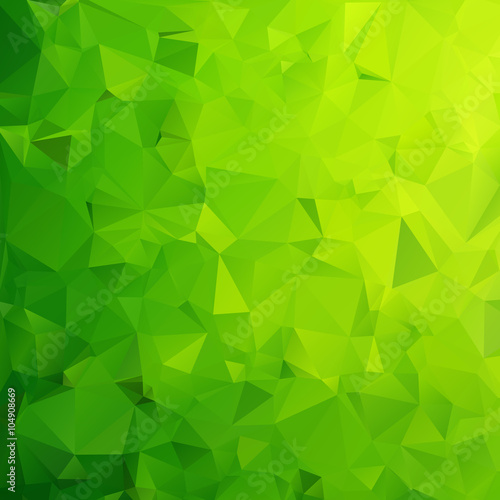 Abstract green geometric polygon