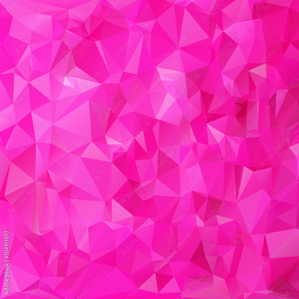 Obraz premium Pink abstract polygonal triangle mosaic pattern