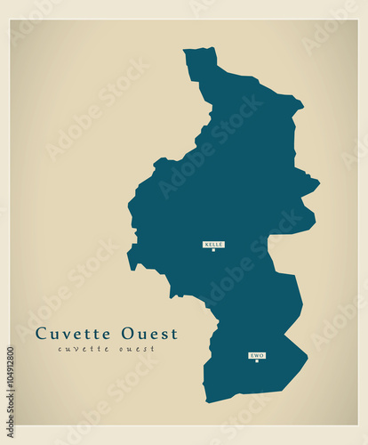 Modern Map - Cuvette Ouest CG
