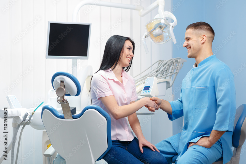 Obraz premium Stomatology and health care concept