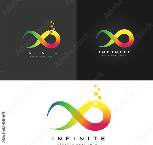 Infinity symbol Logo. Limitless icon. Creative abstract infinite logo.