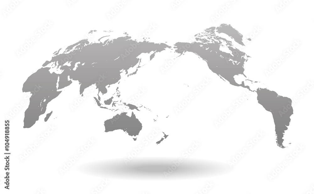 世界地図・パース