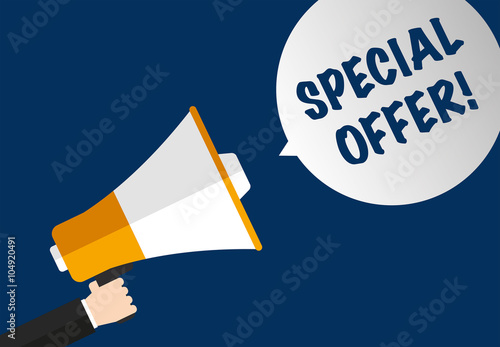 Special Offer - Speech Bubble - Megaphone