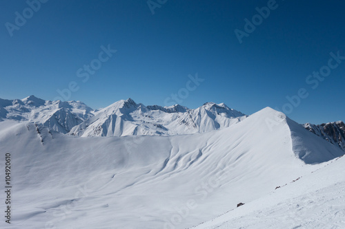 Caucasus Mountains in the snow © rulon_oboev