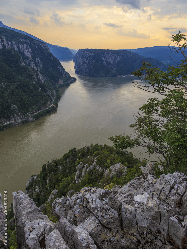 Landscape in the Danube Gorges 