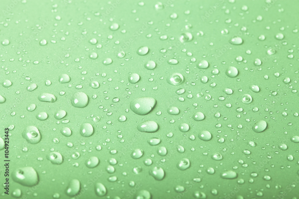 Drops of water on a color background. Shallow depth of field. Se Drops of water on a color background. Shallow depth of field. Se
