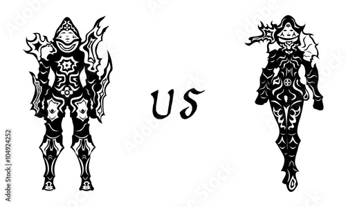 demon hunter man woman
