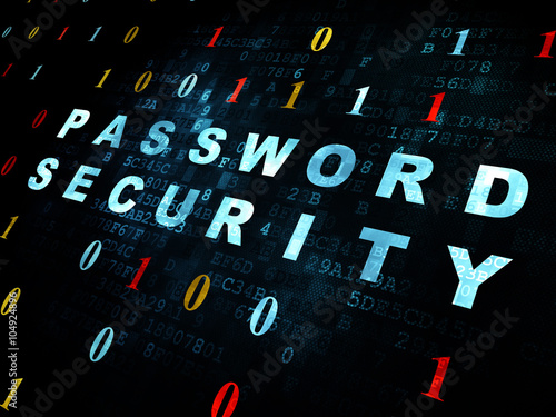 Security concept: Password Security on Digital background