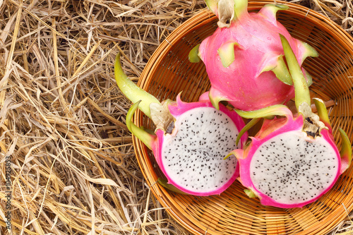 Dragon fruit basket photo